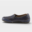L'Artiste Libora slip-on shoes in Navy, side view
