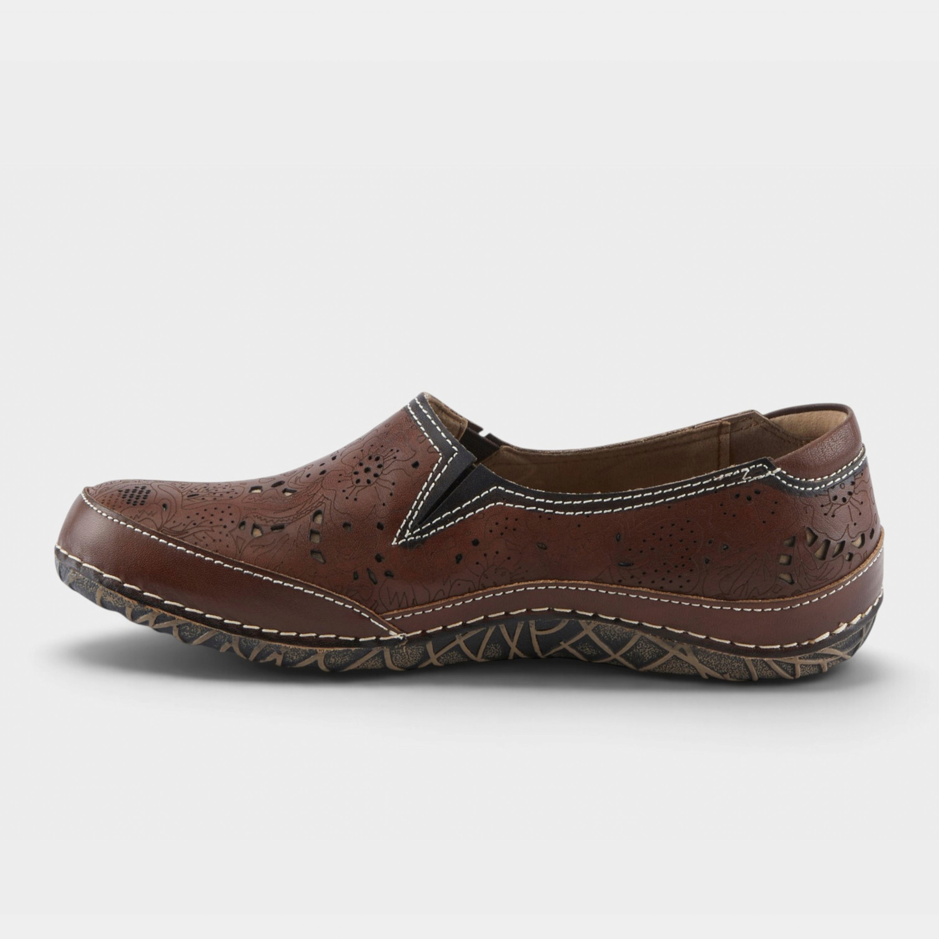 L'Artiste Libora slip-on shoes in Taupe, side view
