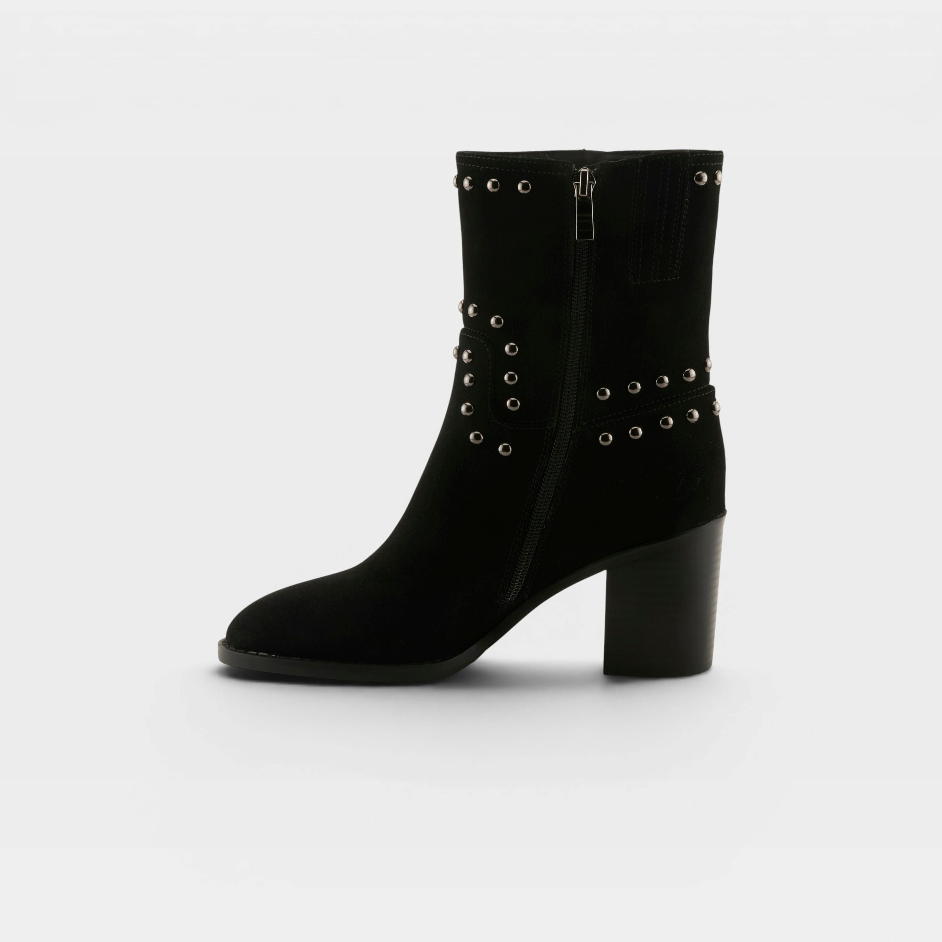 Azura Lilstudette Black Suede Boot