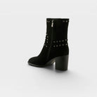 Azura Lilstudette Black Suede Boot
