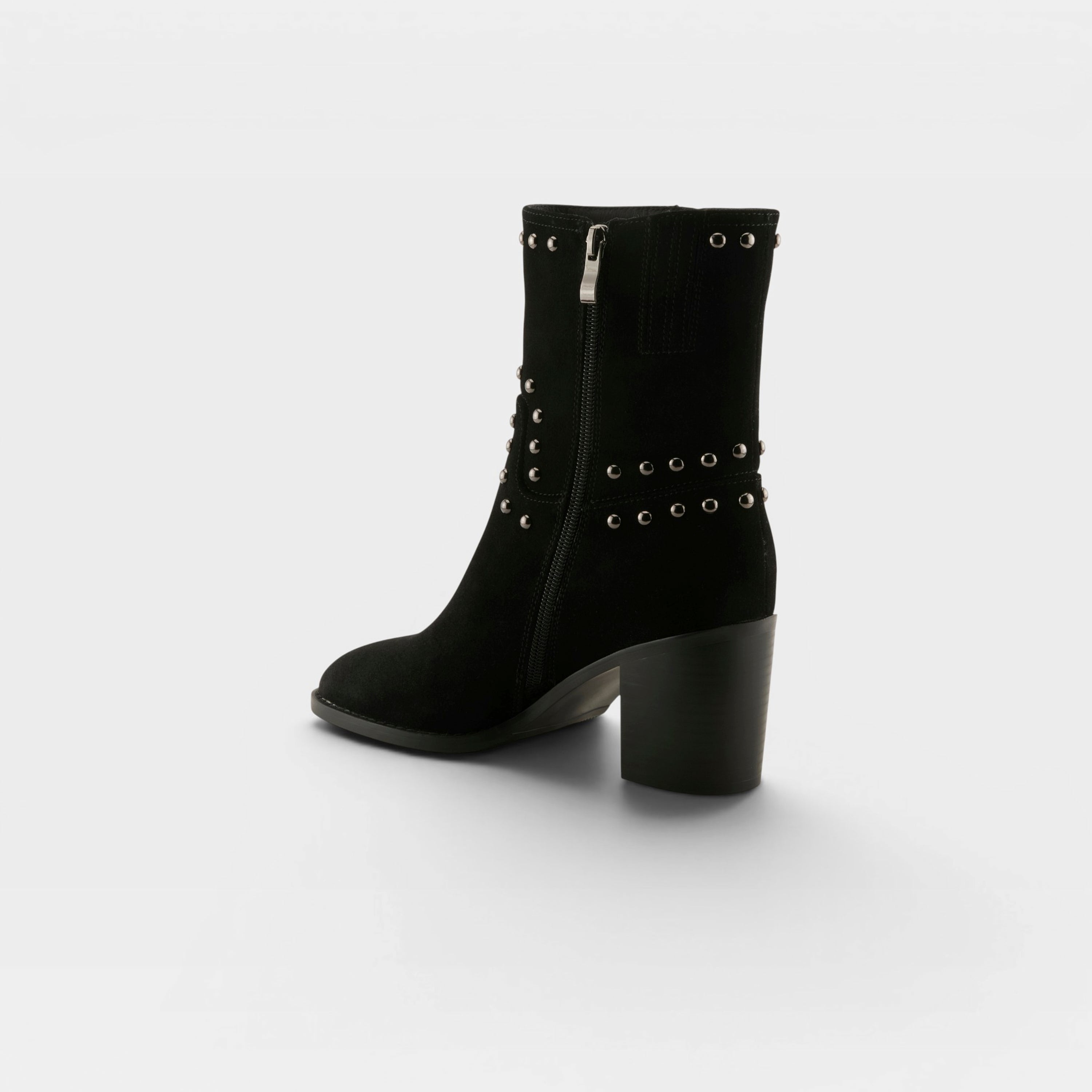 Azura Lilstudette Black Suede Boot