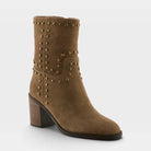 Azura Lilstudette Taupe Suede Boot