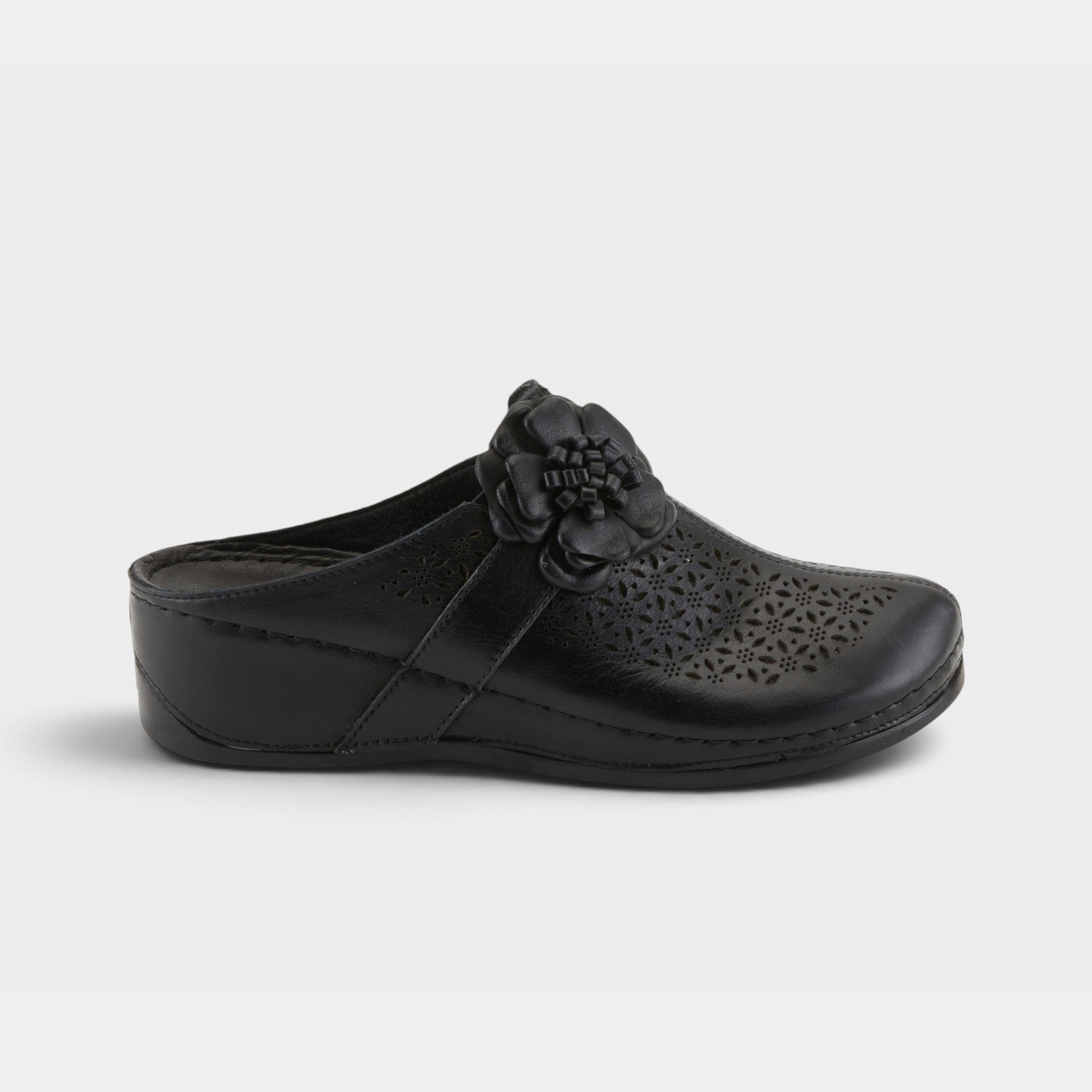 Spring Step Lilybean Black Clog