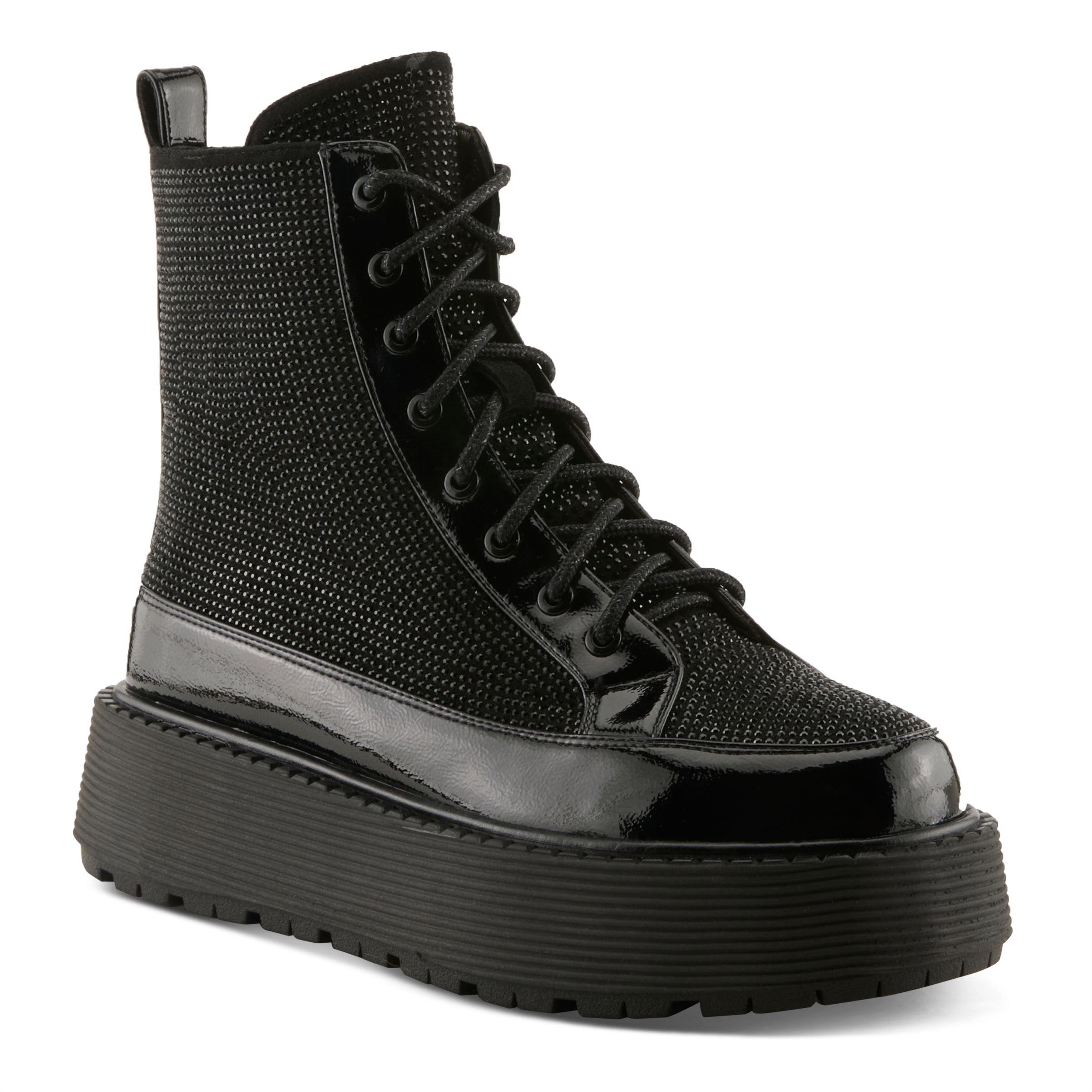ブーブー Platform Combat Boots Women – Mid Calf Trend – Spring Step Shoes