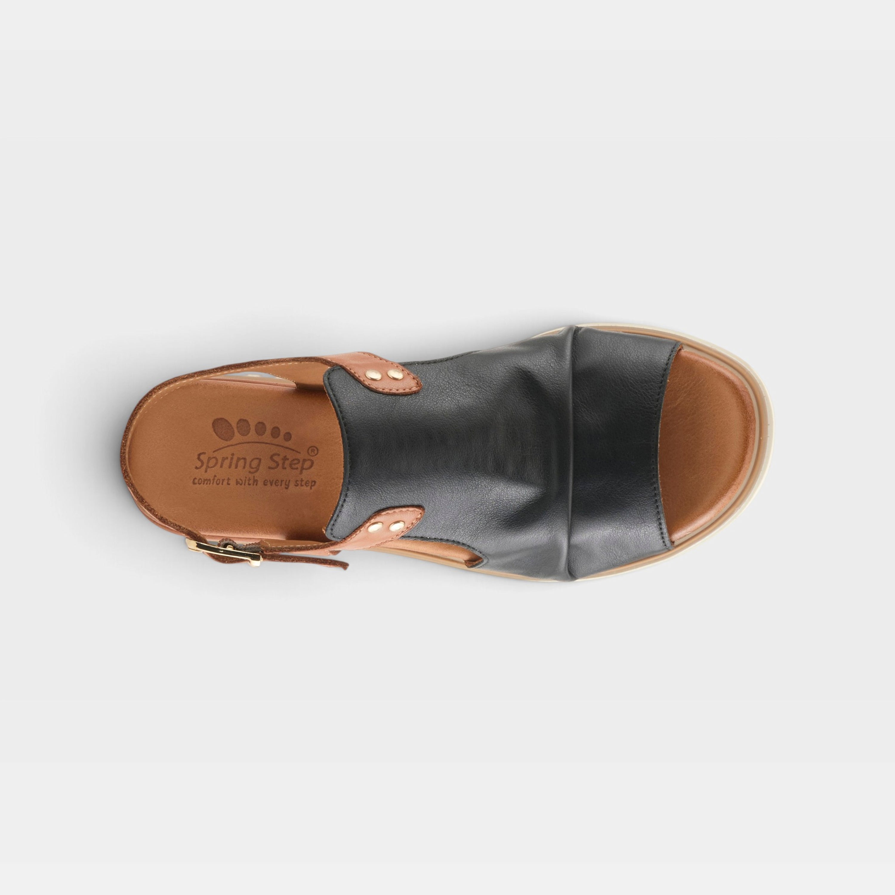 Spring Step Locals Black Multi Sandal