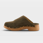 Spring Step Lolarue Dark Olive Suede Clog