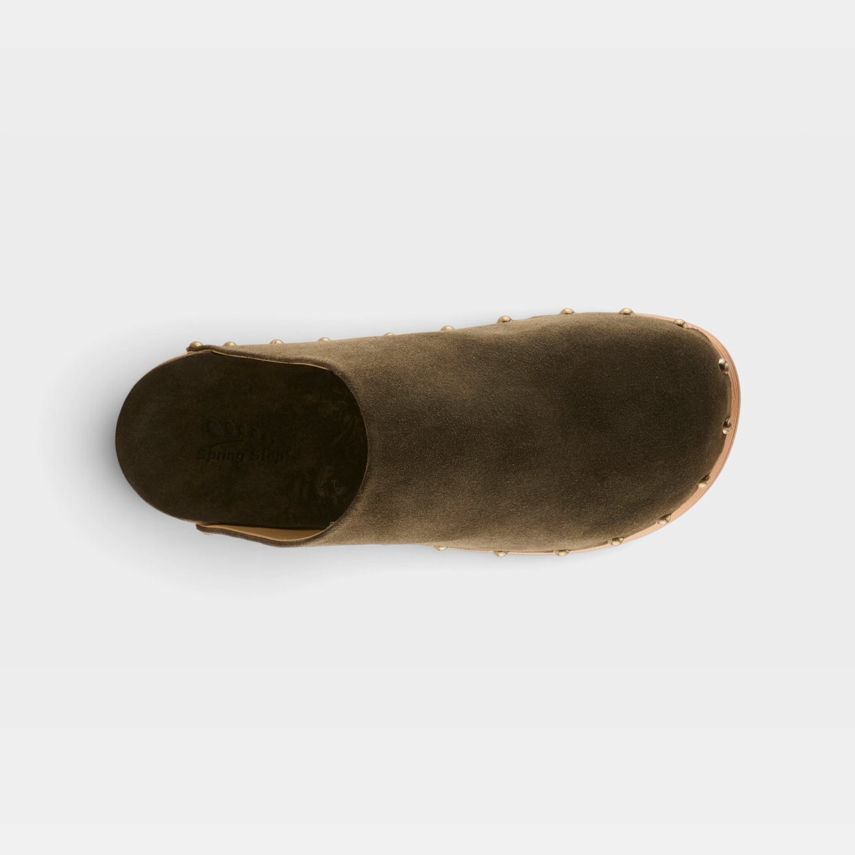Spring Step Lolarue Dark Olive Suede Clog