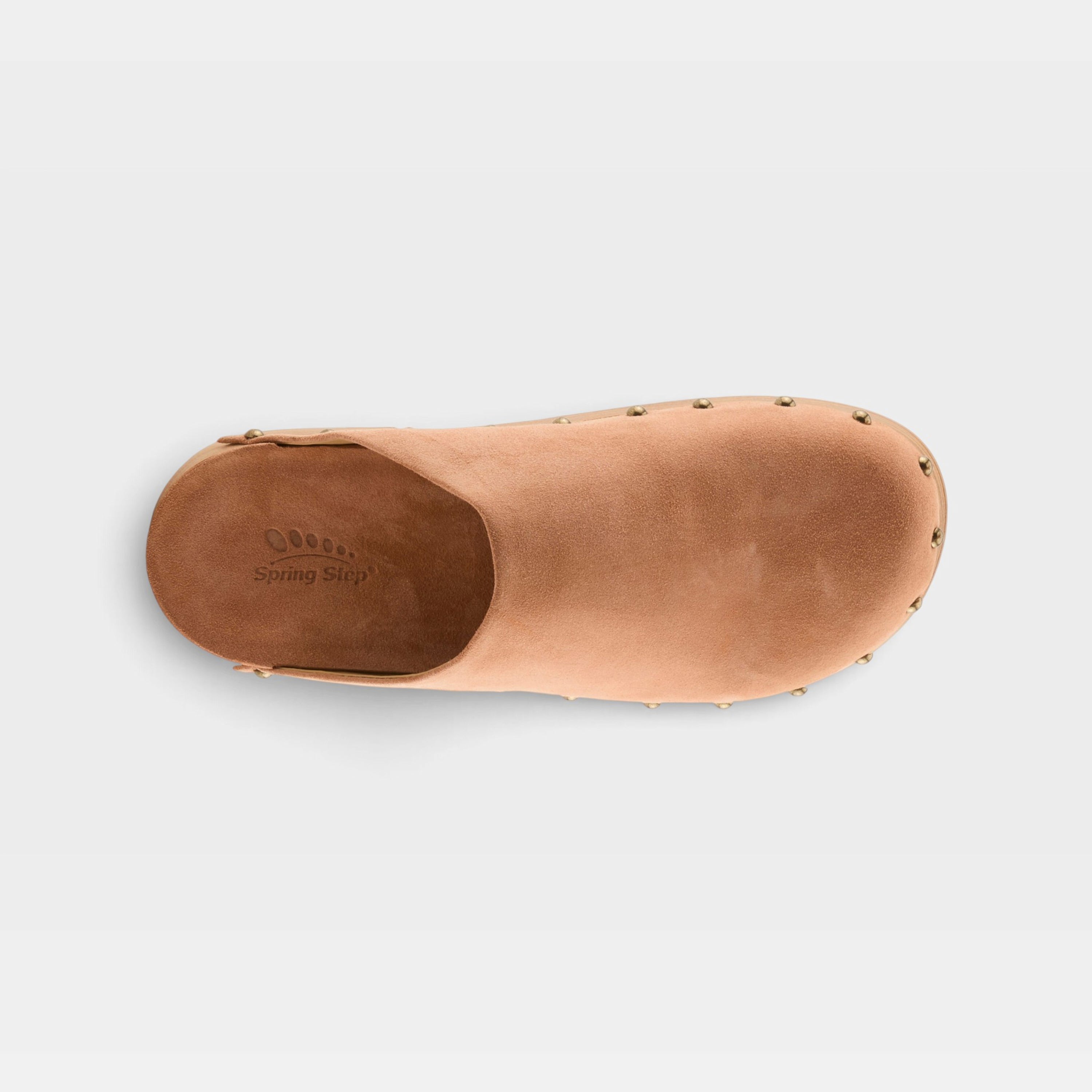Spring Step Lolarue Peach Suede Clog