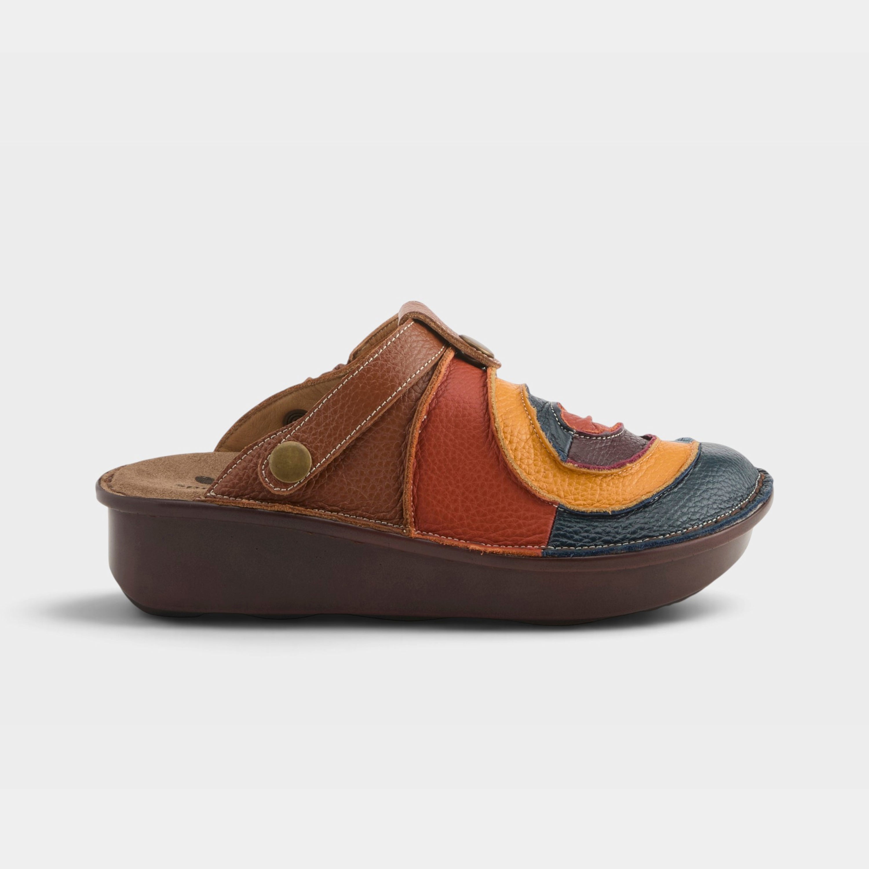 Spring Step Lollipop Navy Multi Clog