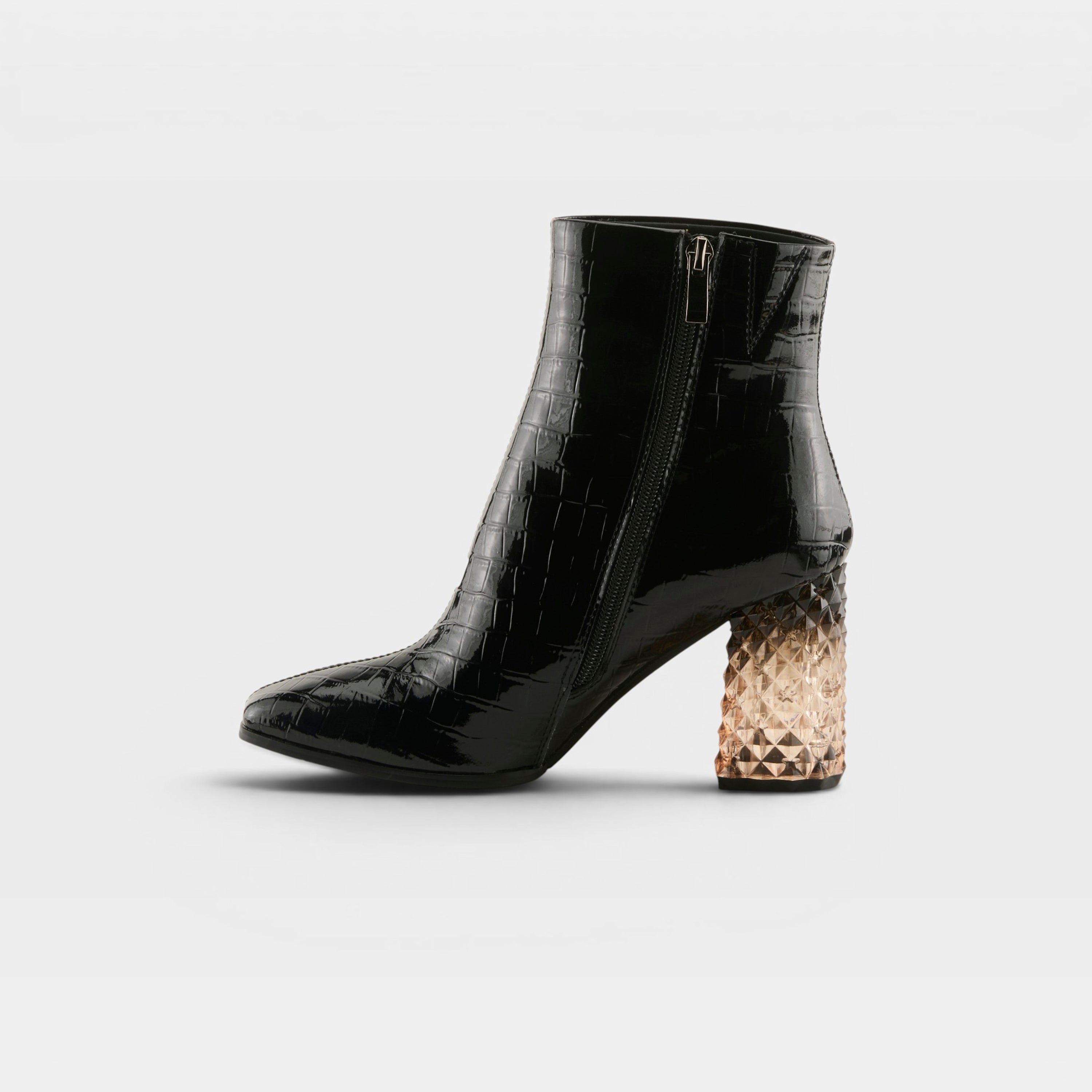 Azura Longoria Black Patent Boot