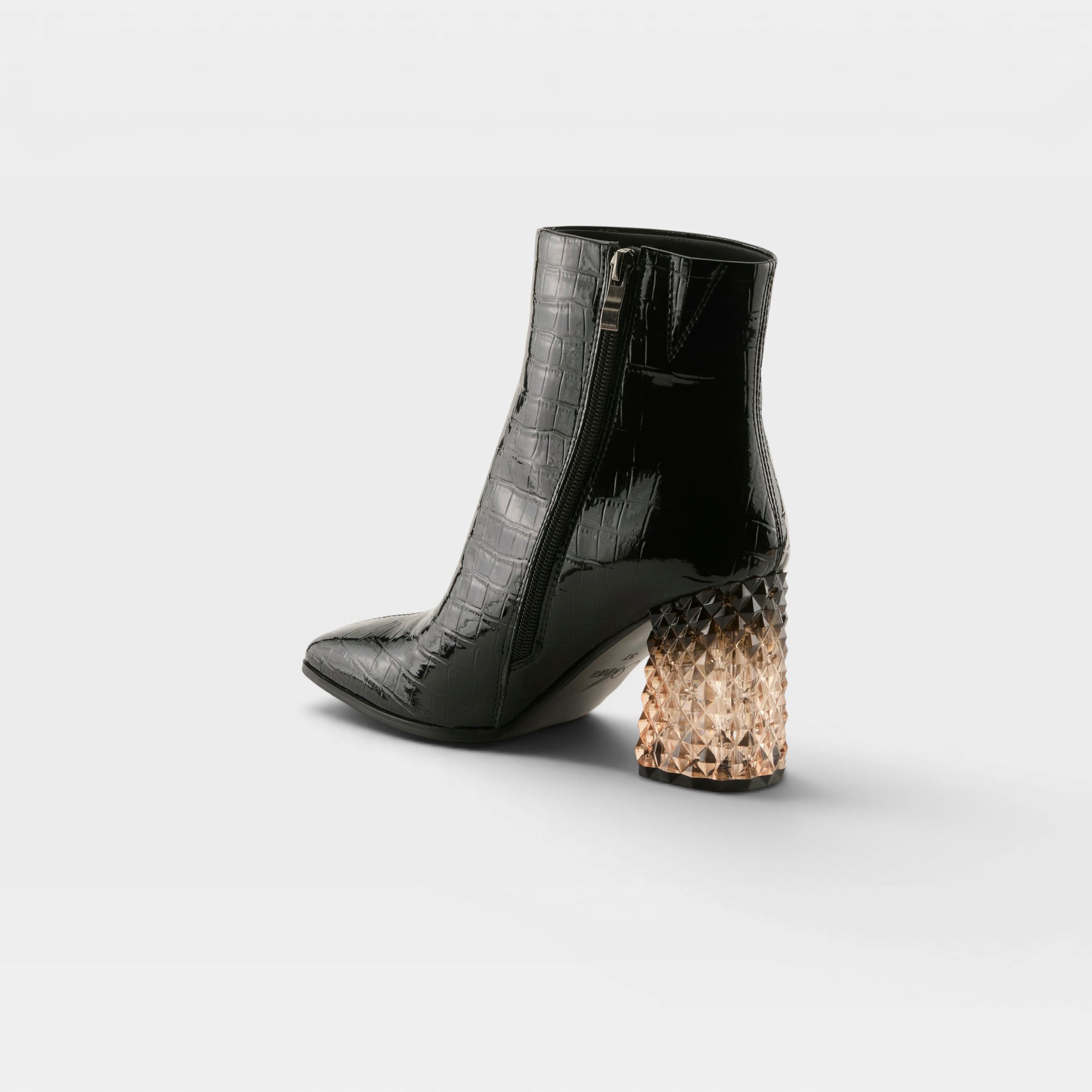 Azura Longoria Black Patent Boot