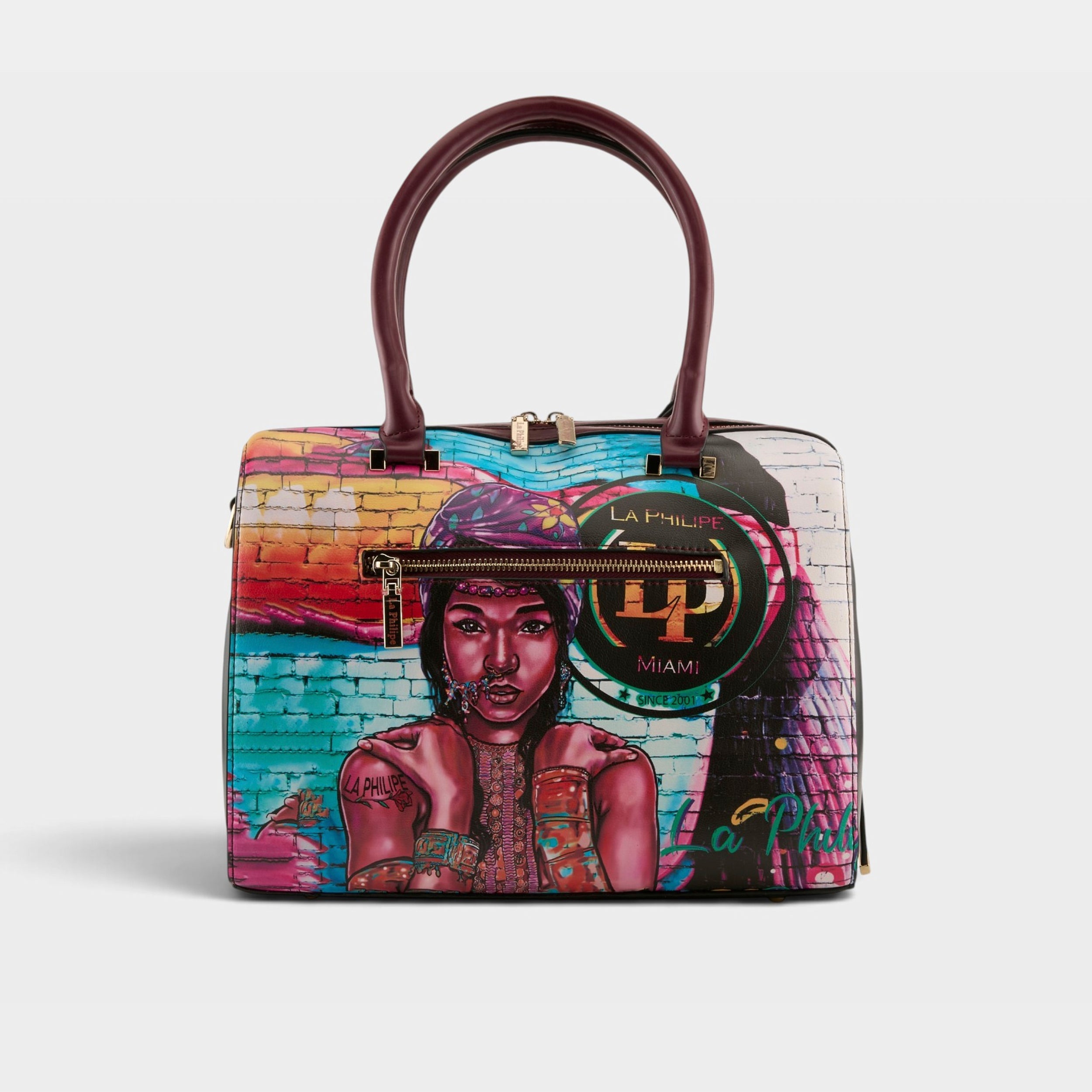 La Philipe – THE WALL ART – Burgundy – Handbag