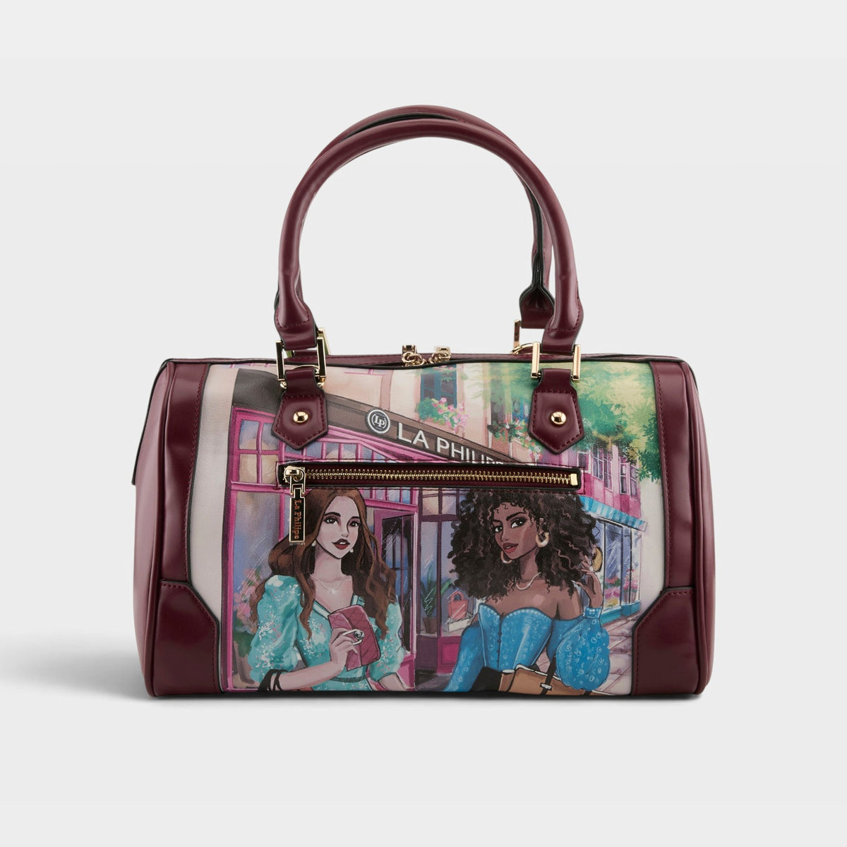 La Philipe – SHOPPING IN THE CITY – Burgundy – Handbag