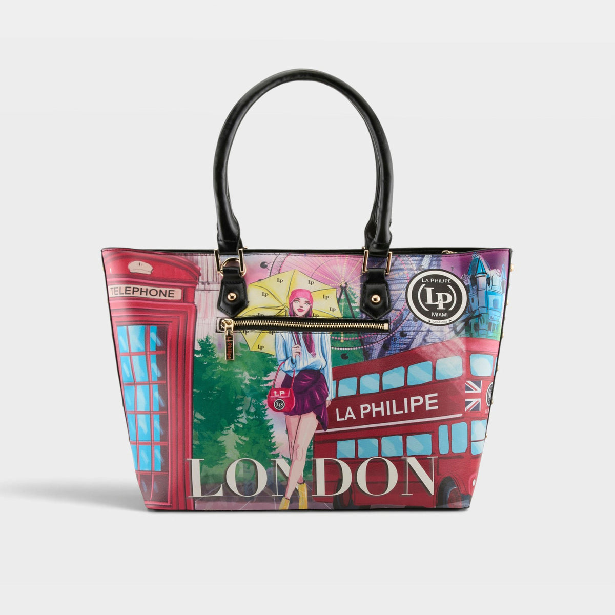 La Philipe – UMBRELLA IN LONDON – Black – Handbag
