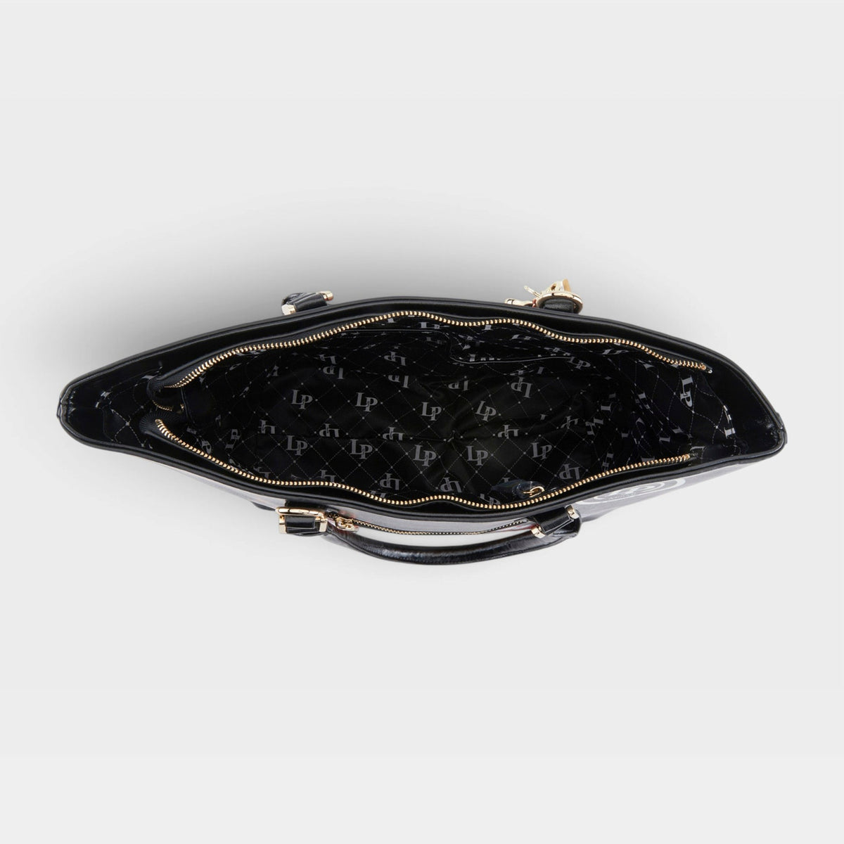 La Philipe – RED LIPS – Black – Handbag