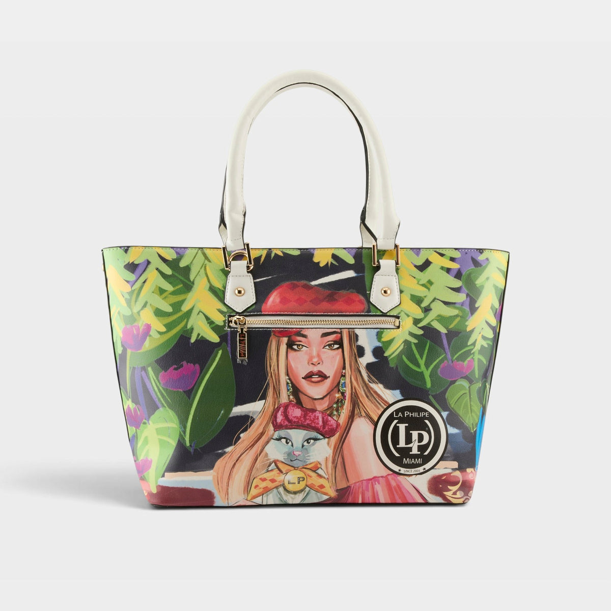 La Philipe – BLOOMING GARDEN – White – Handbag