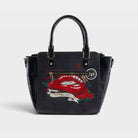 La Philipe – RED LIPS – Black – Handbag