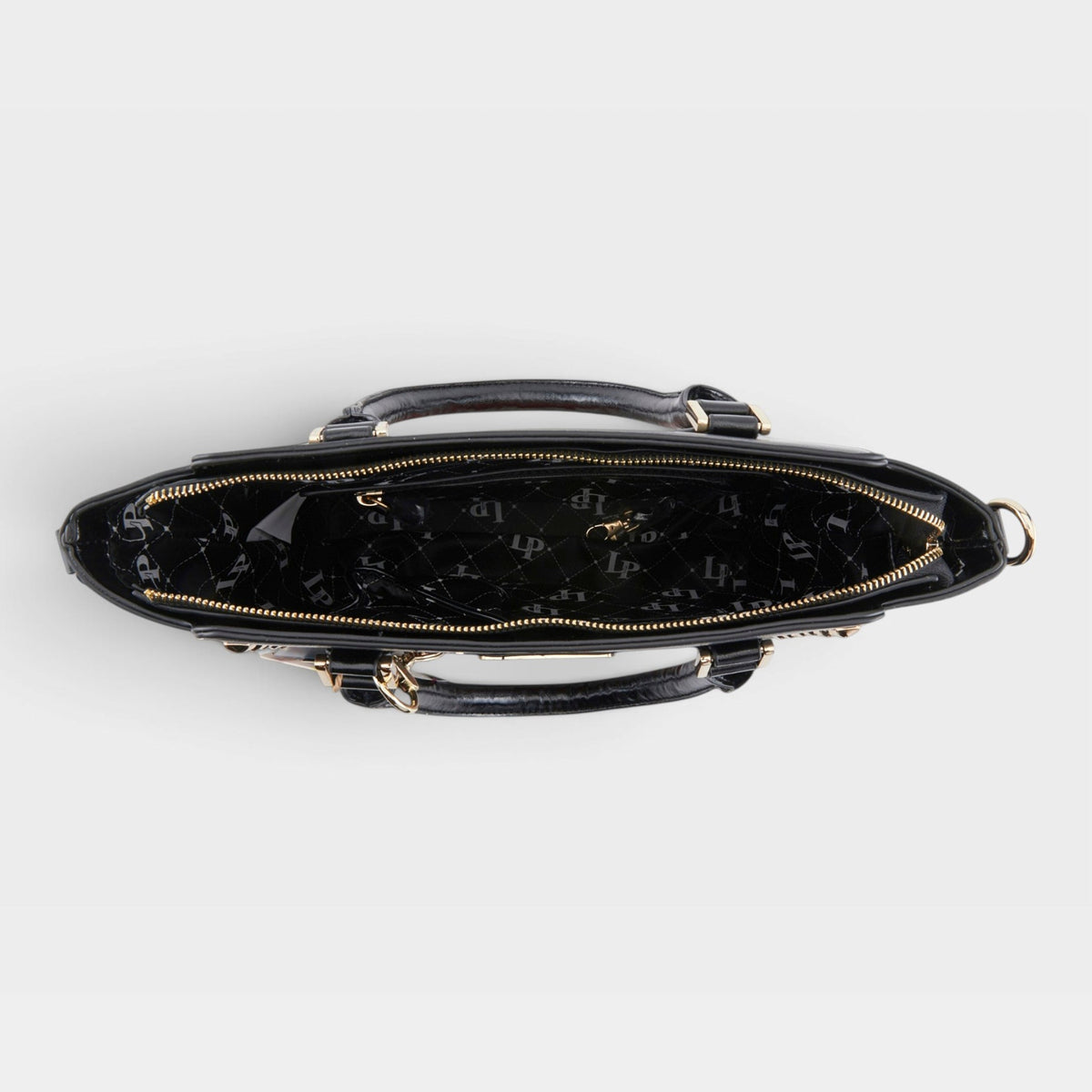 La Philipe – RED LIPS – Black – Handbag