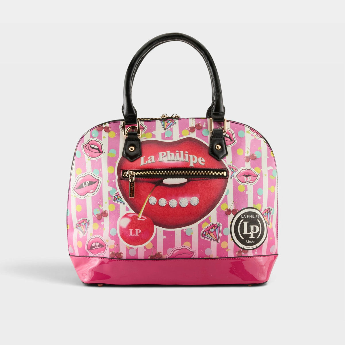 La Philipe – JUICY LIPS – Black – Handbag