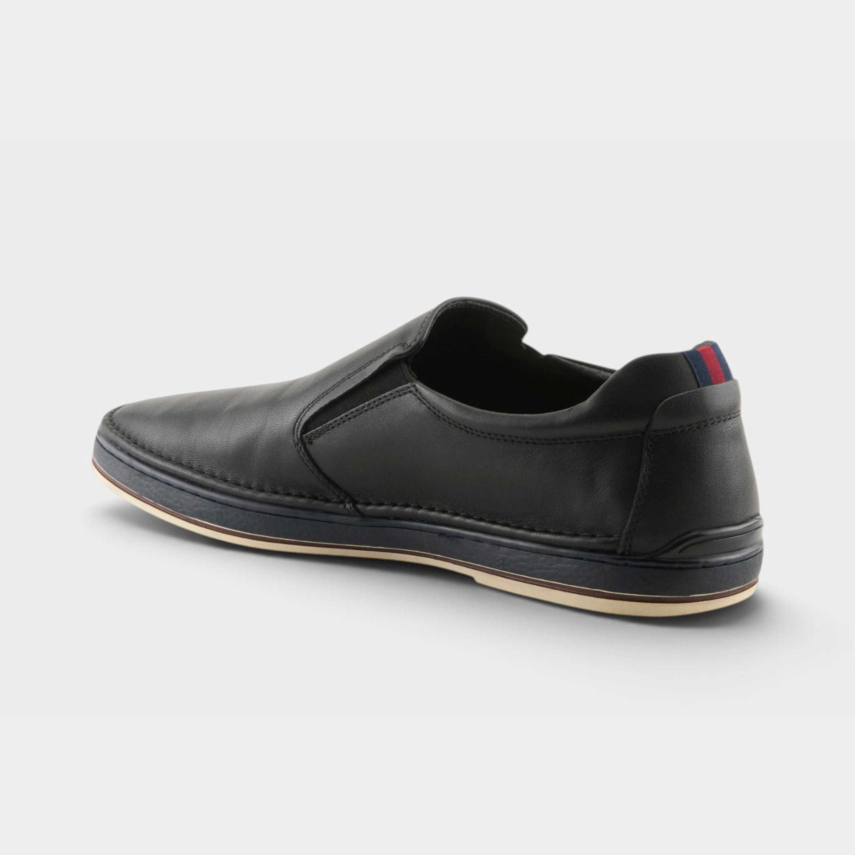 Spring Step Men Lugano Black Slip-On Shoe