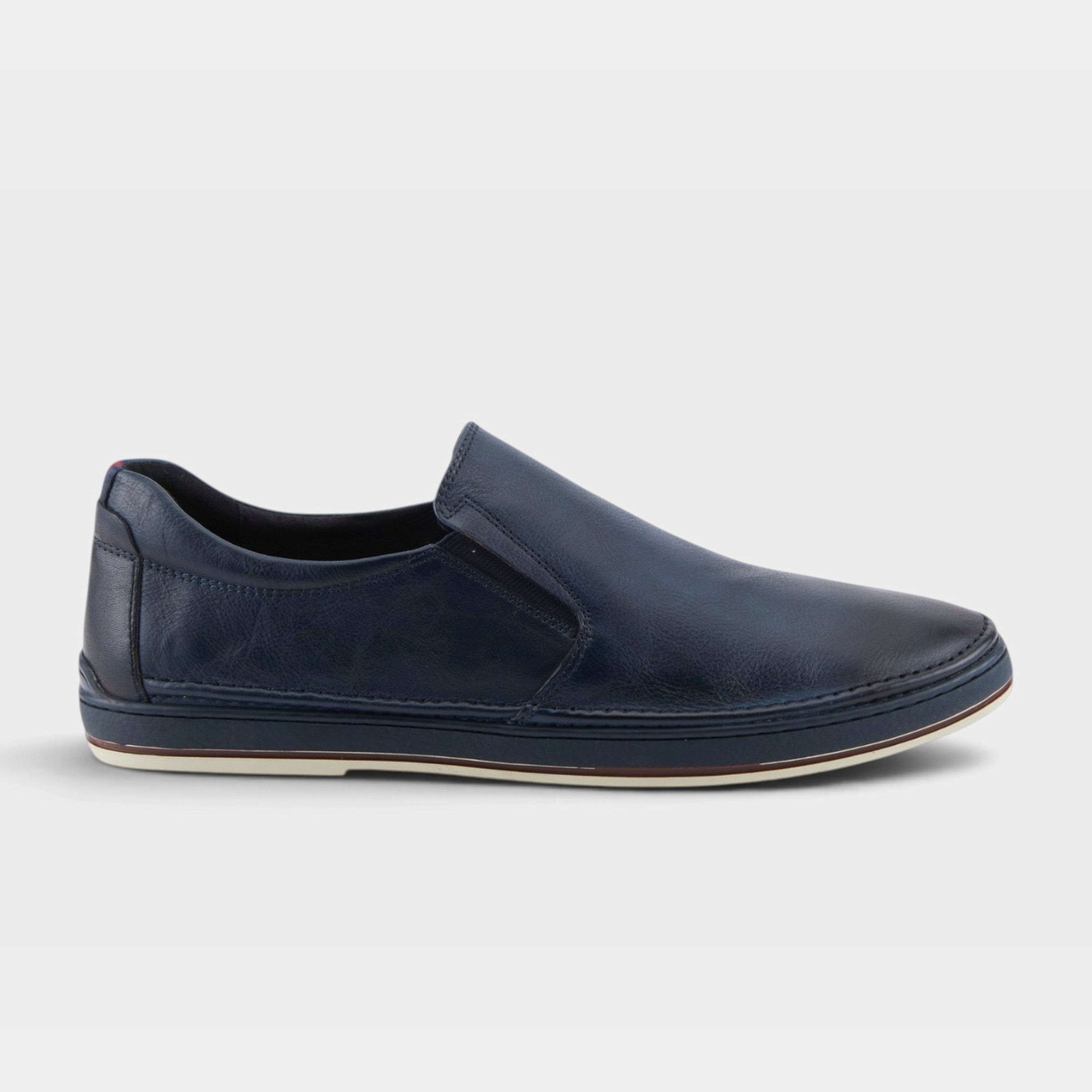 Spring Step Men Lugano Navy Slip-On Shoe
