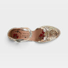 L'Artiste Luxe shoes in Beige Multi, top view