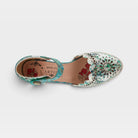 L'Artiste Luxe shoes in Green Multi, top view