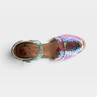 L'Artiste Luxe shoes in Rainbow, top view