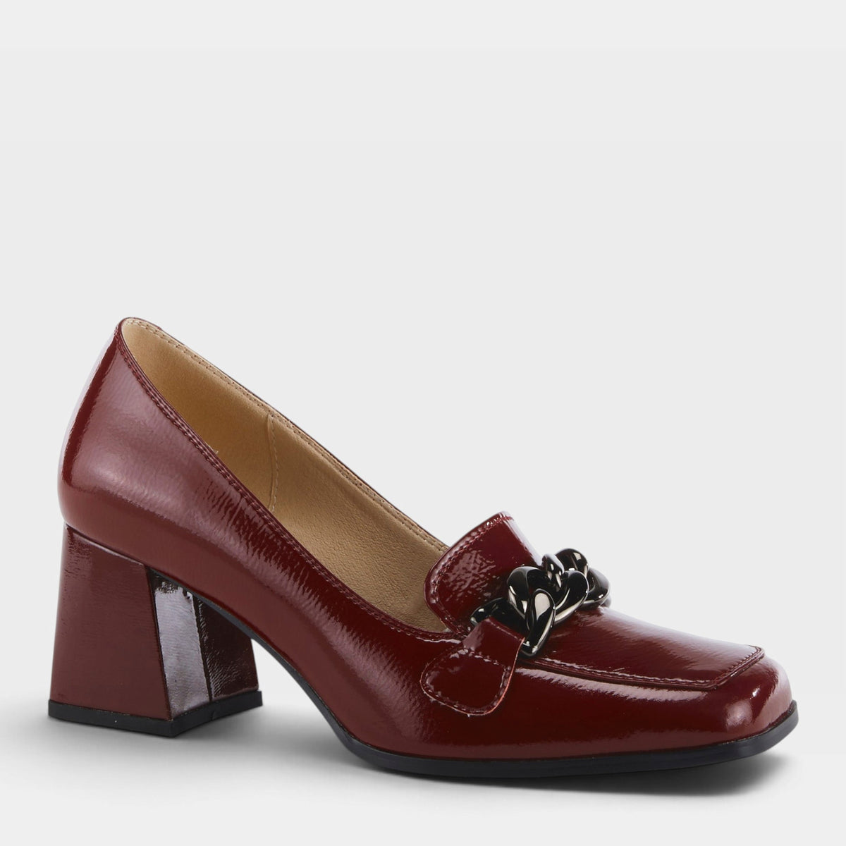 Azura Luzish Burgundy Patent Shoe