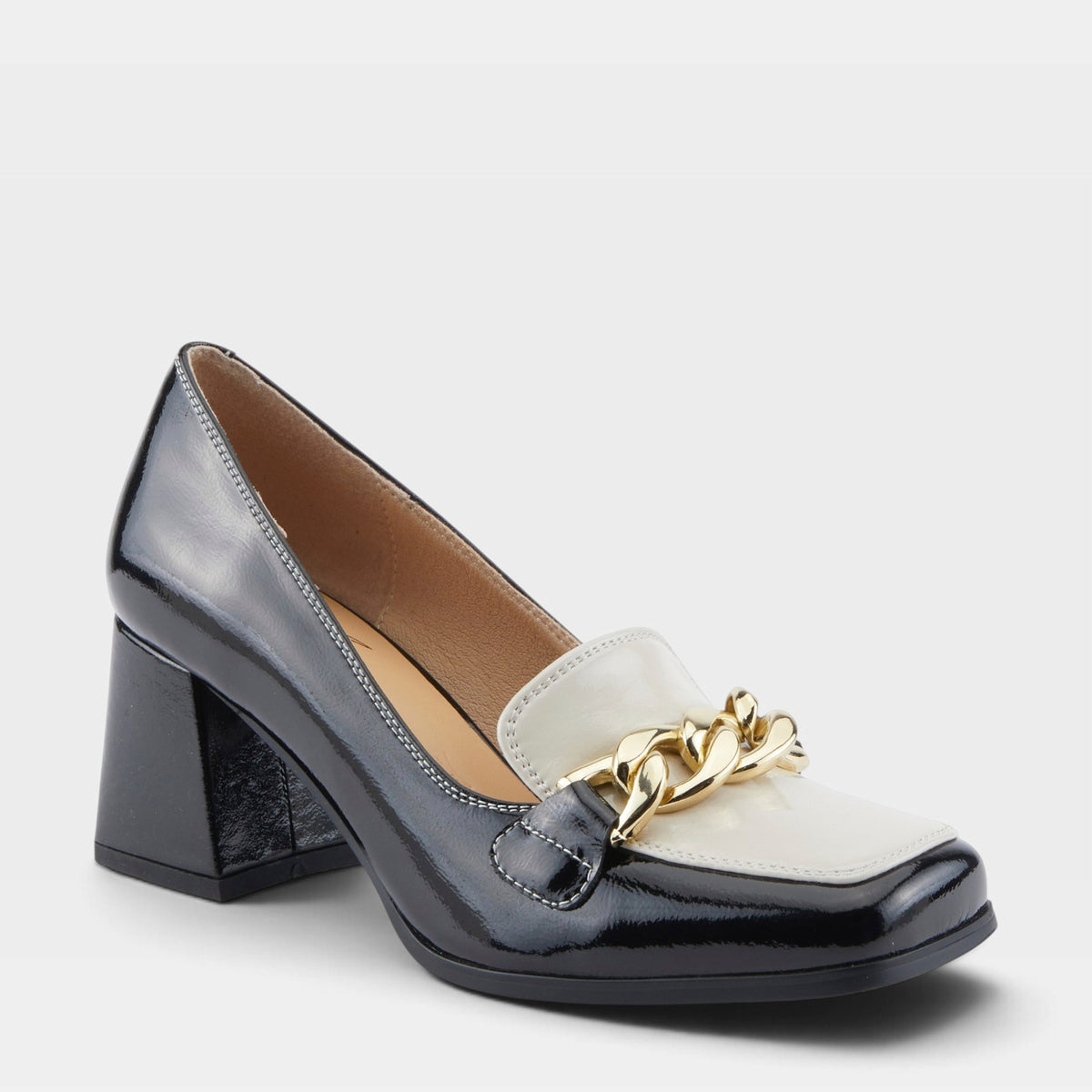 Azura Luzish Black Multi Patent Shoe