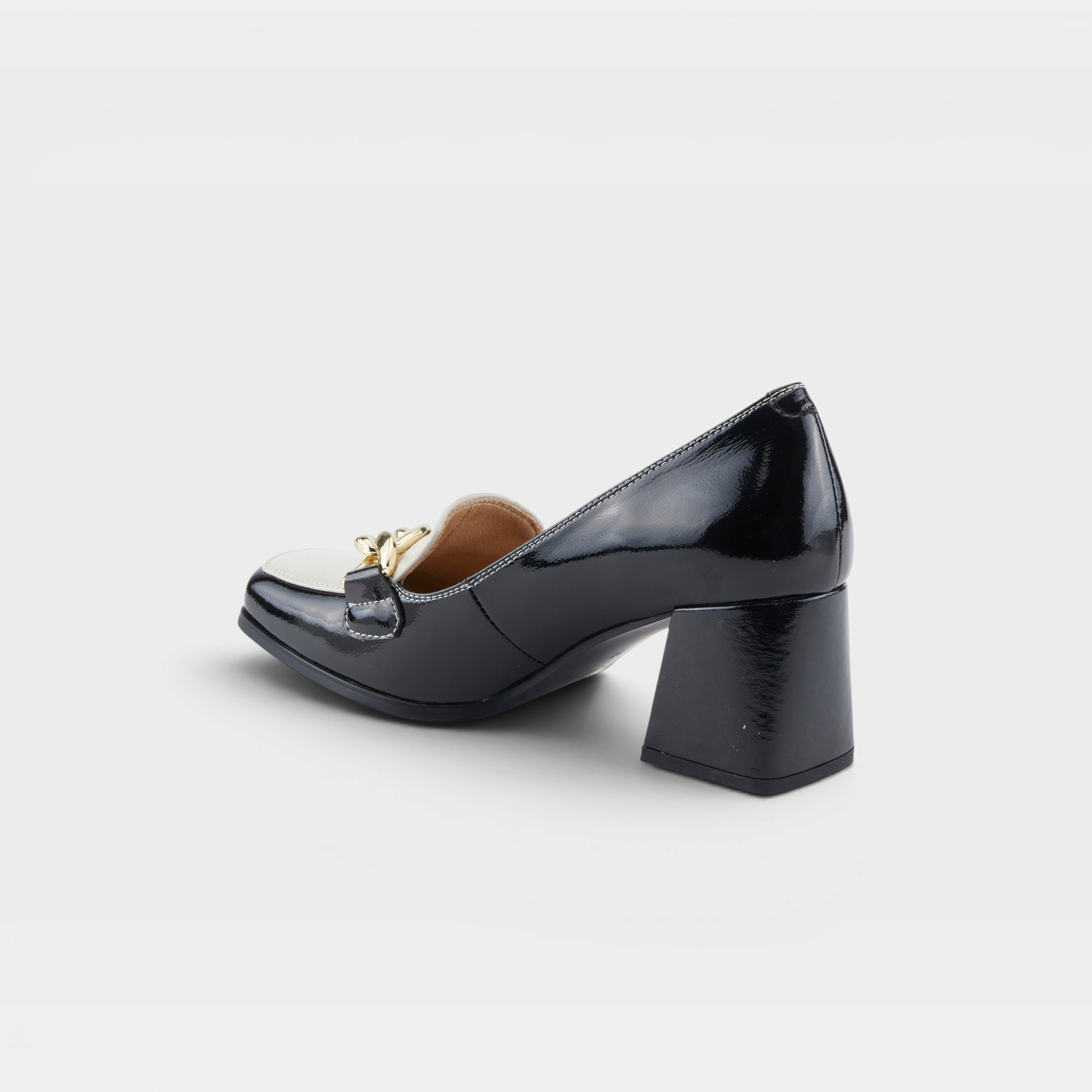 Azura Luzish Black Multi Patent Shoe