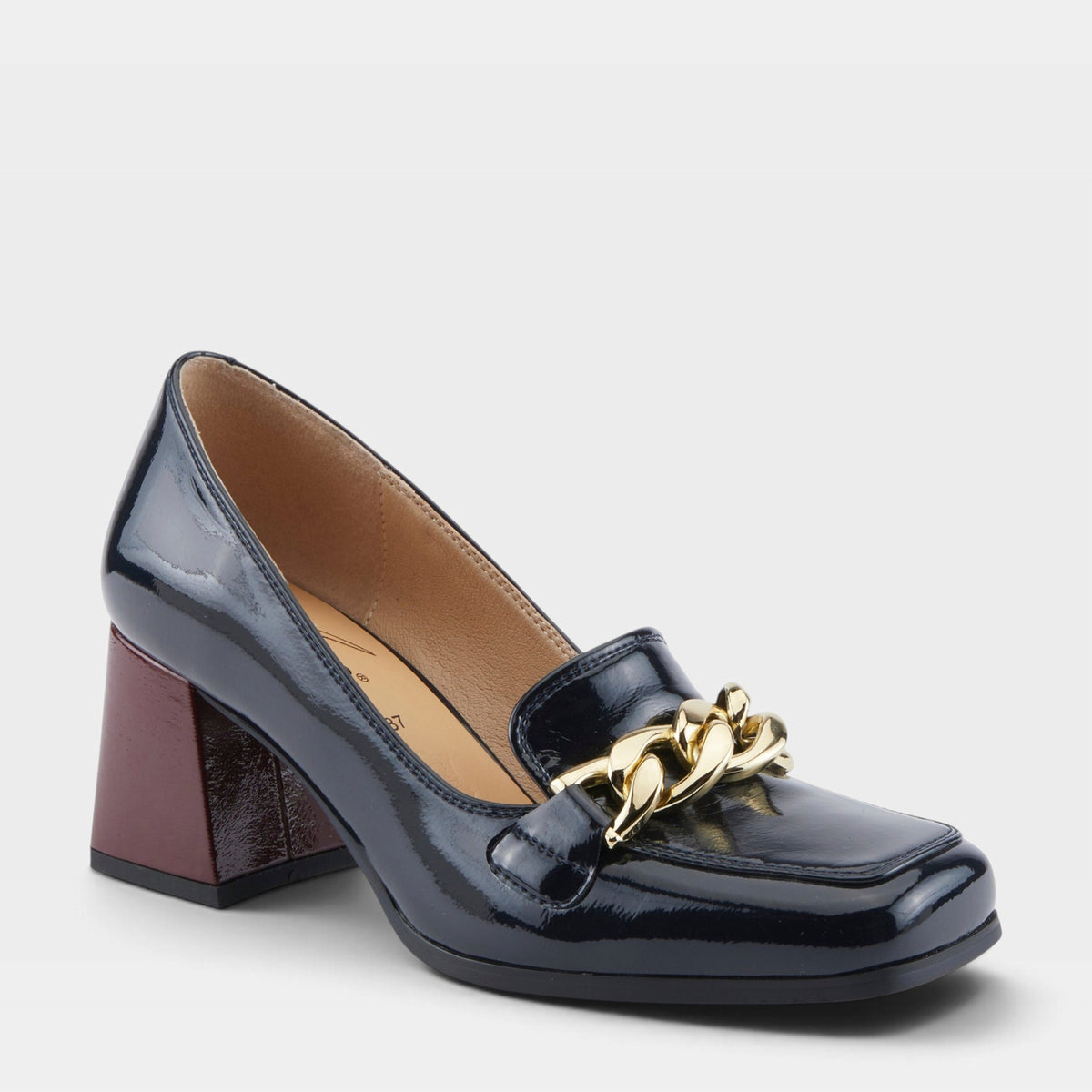 Azura Luzish Dark Navy Patent Shoe