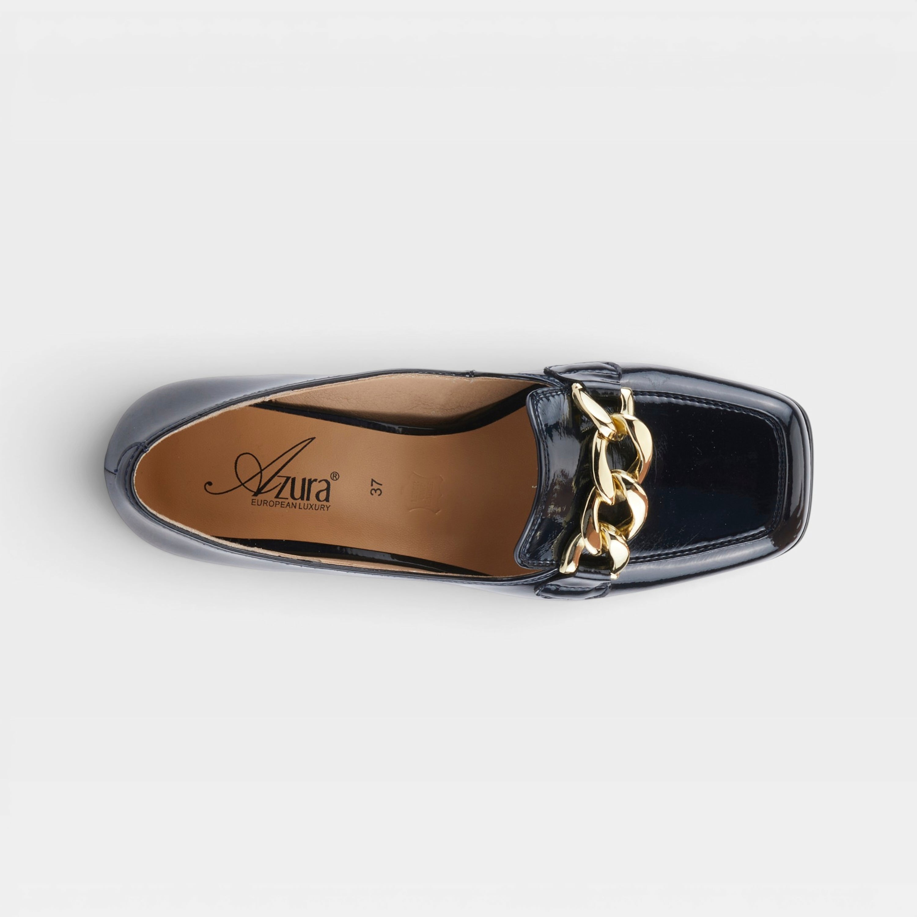 Azura Luzish Dark Navy Patent Shoe