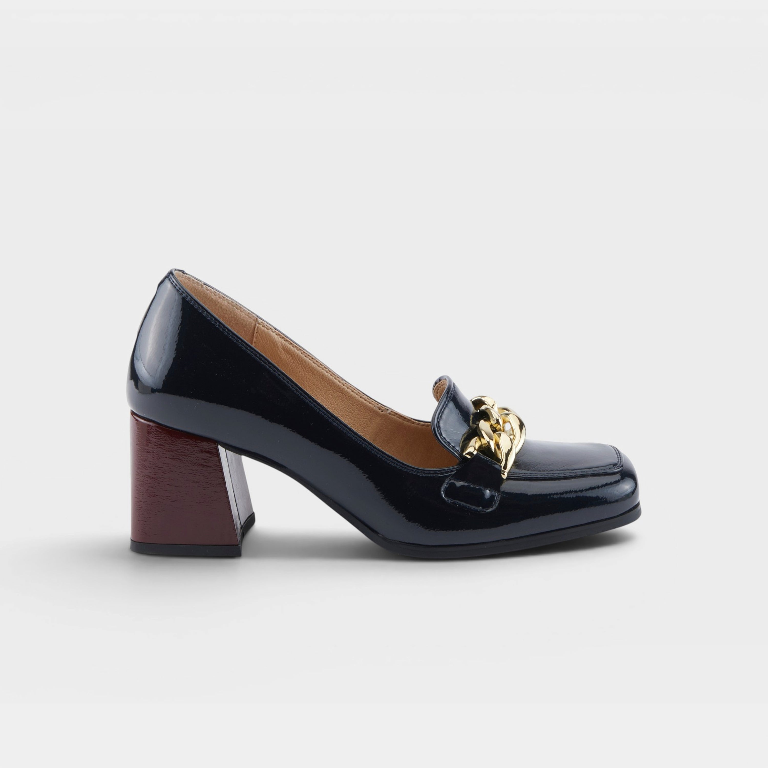 Azura Luzish Dark Navy Patent Shoe