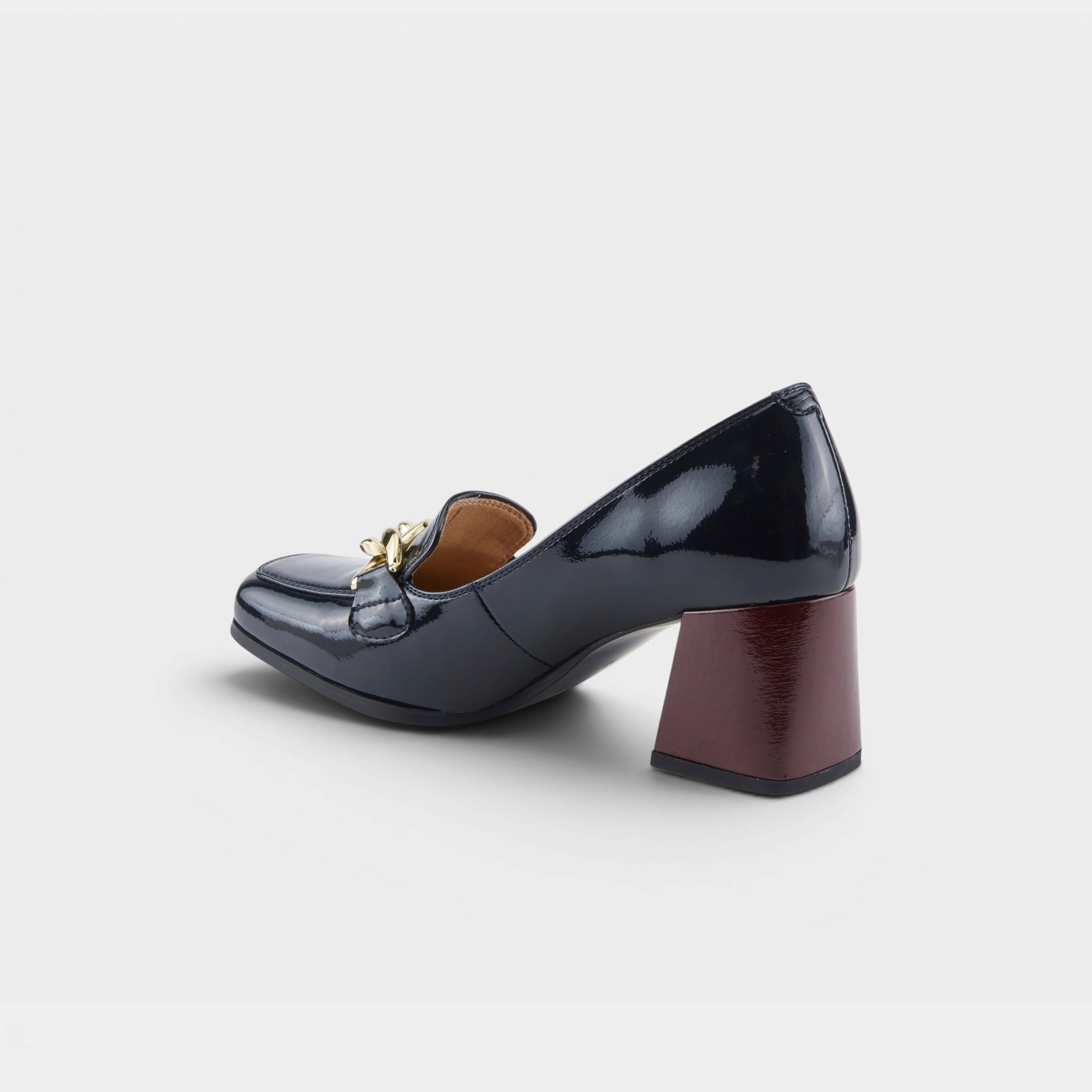 Azura Luzish Dark Navy Patent Shoe