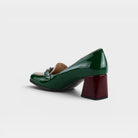 Azura Luzish Green Multi Patent Shoe