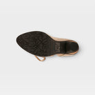 L'Artiste Malagie-Croco boots in Beige Multi, outsole view