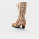 L'Artiste Malagie-Croco boots in Beige Multi, alternate angle view