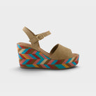 Spring Step Maliq Beige Suede Sandal