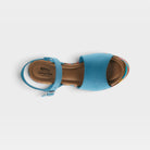 Spring Step Maliq Blue Suede Sandal