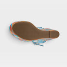 Spring Step Maliq Blue Suede Sandal
