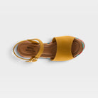 Spring Step Maliq Yellow Suede Sandal