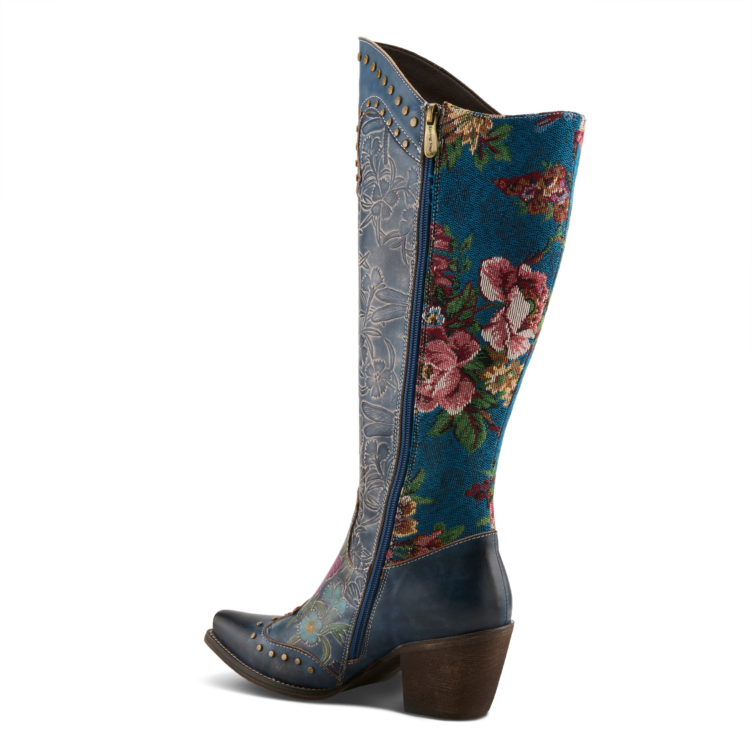 Mallorie Cowboy Knee High Western Boots - Spring Step Shoes