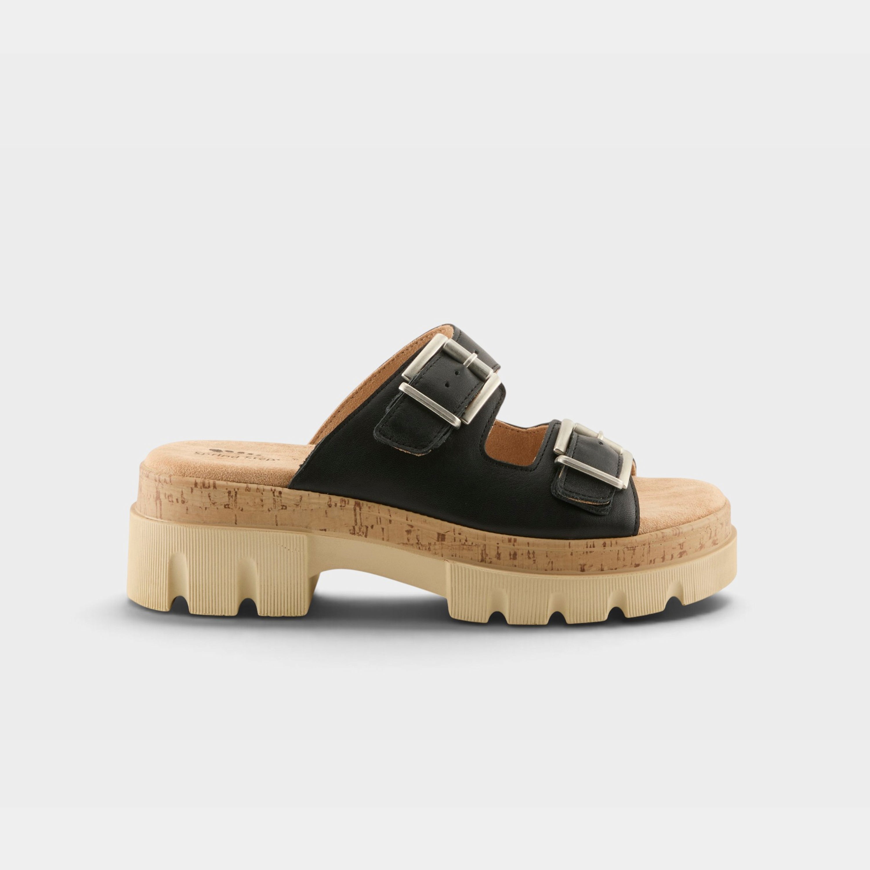 Spring Step Marbello Black Sandal