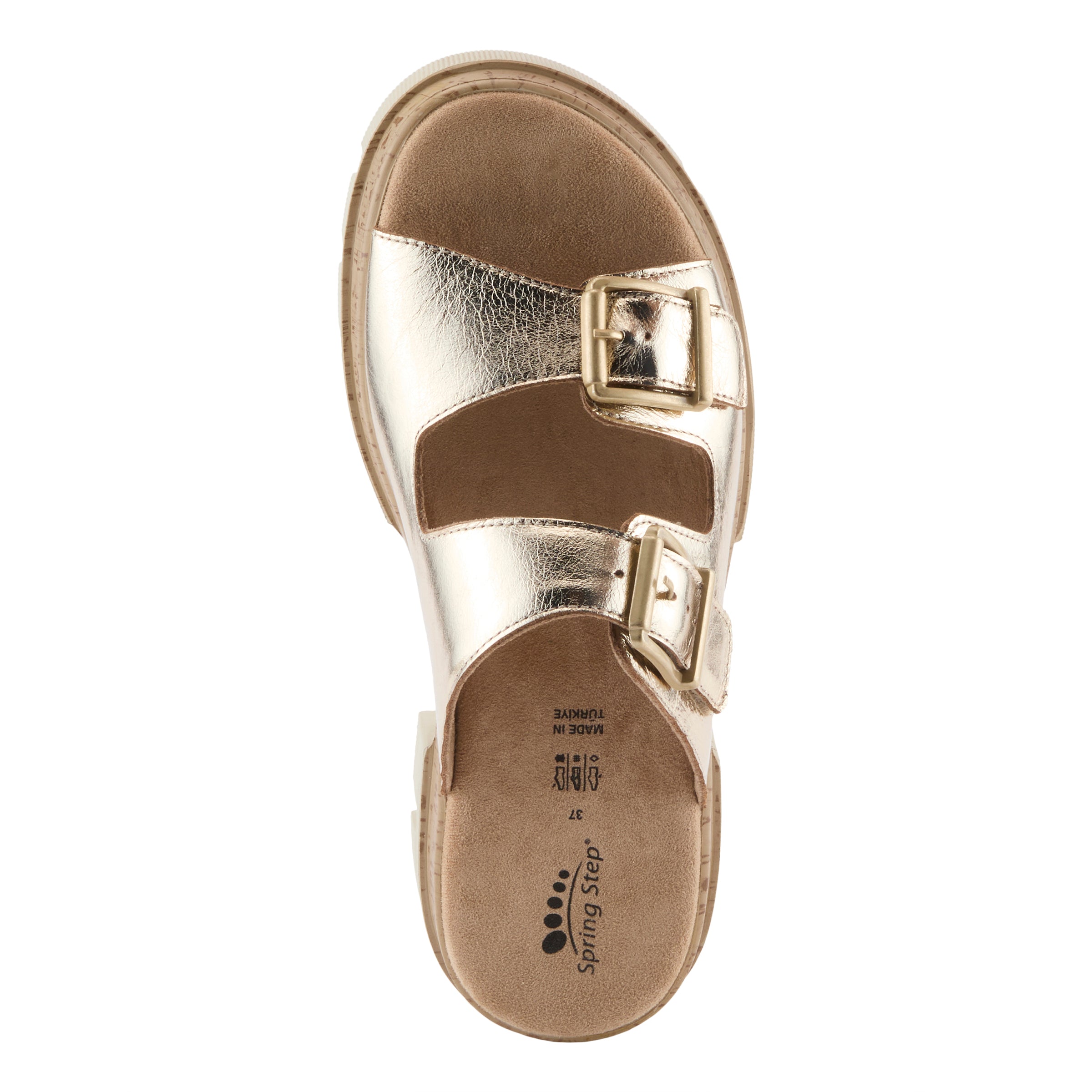 Spring Step SPRING STEP MARBELLO SANDALS sandal in gold with comfortable everyday design