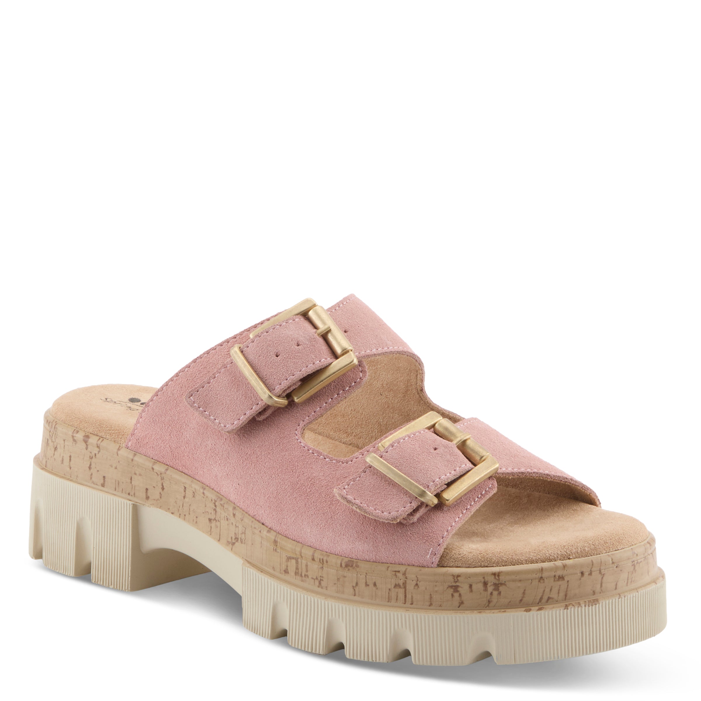 Spring Step SPRING STEP MARBELLO SANDALS sandal in pink suede with comfortable everyday design