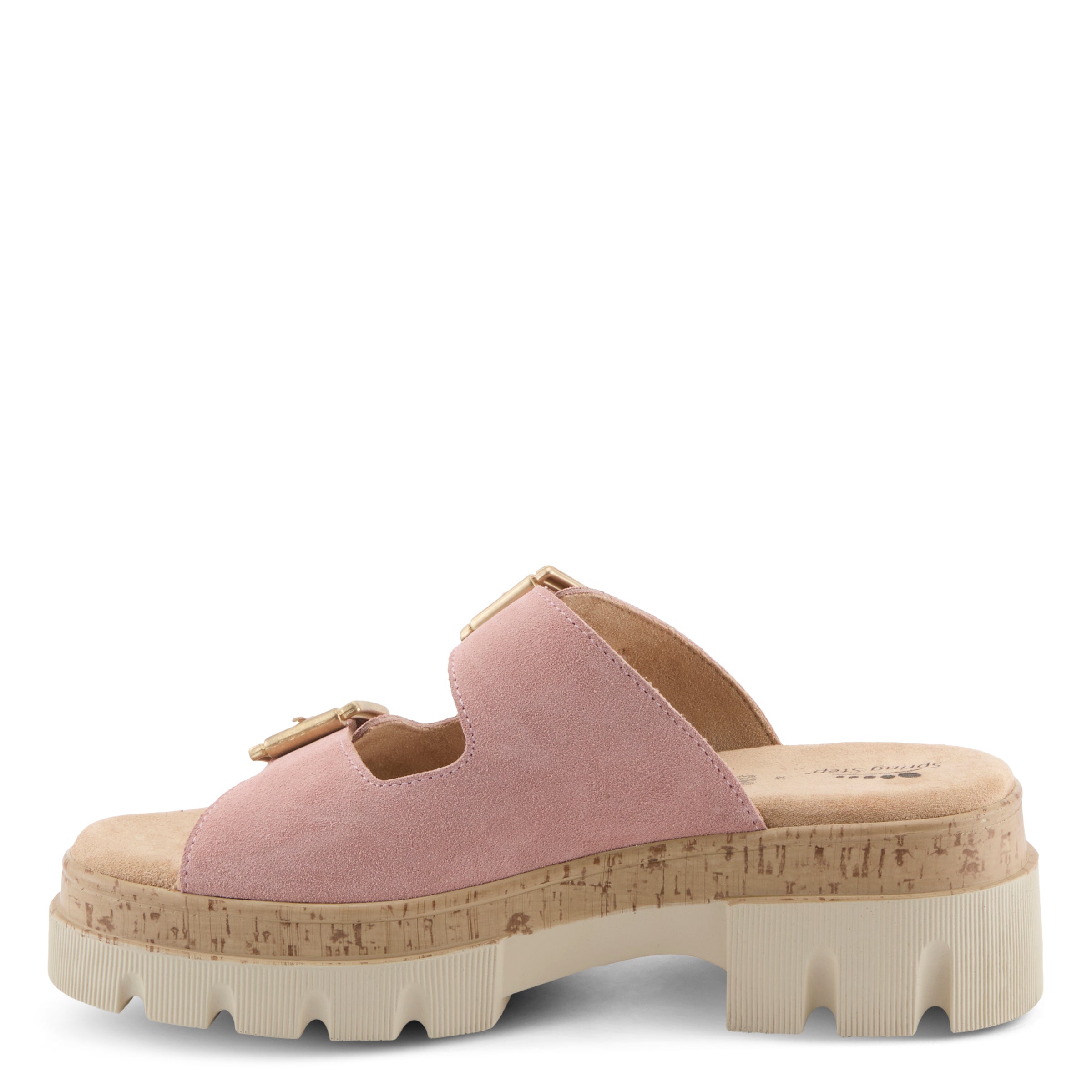 Spring Step SPRING STEP MARBELLO SANDALS sandal in pink suede with comfortable everyday design