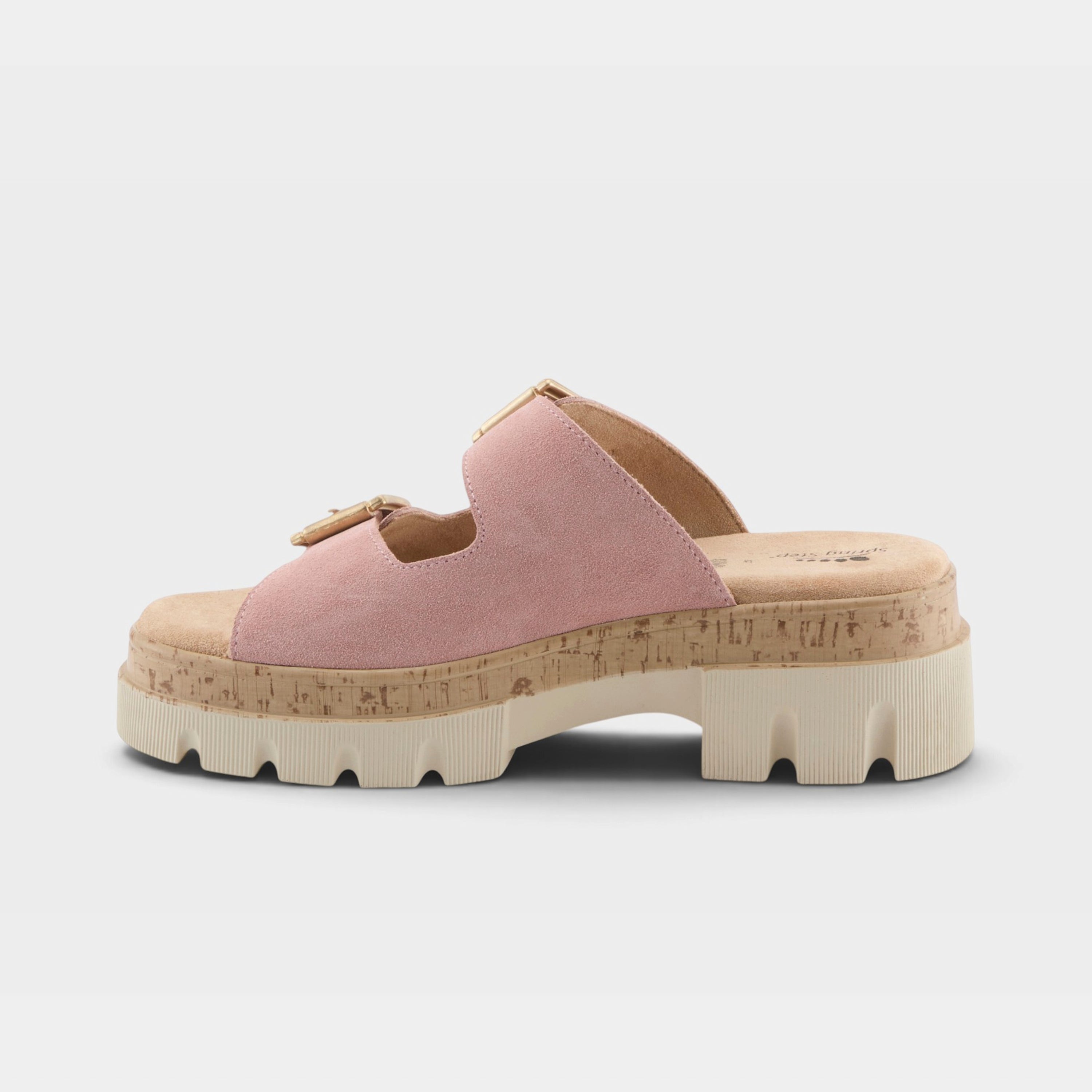 Spring Step Marbello Pink Suede Sandal