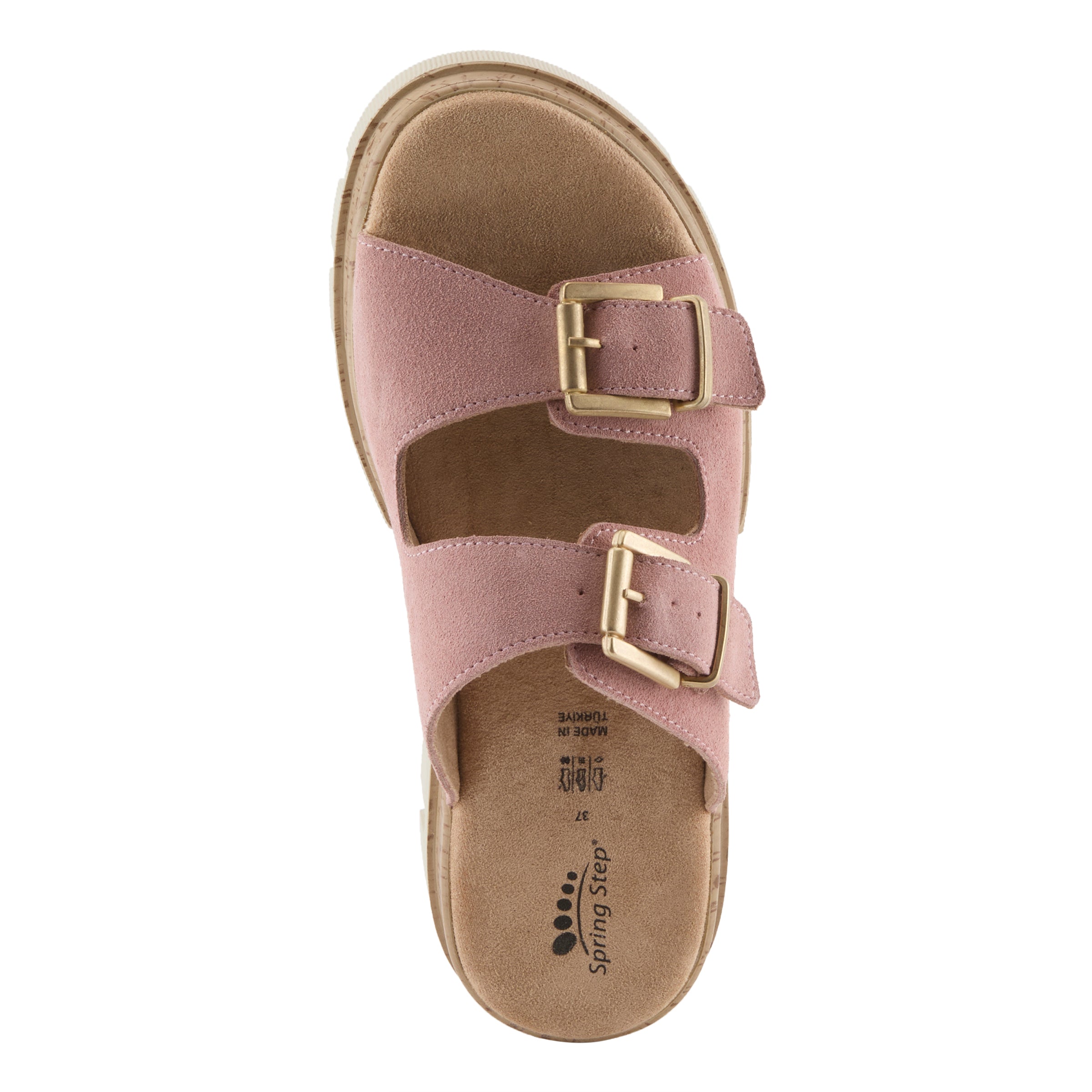 Spring Step SPRING STEP MARBELLO SANDALS sandal in pink suede with comfortable everyday design