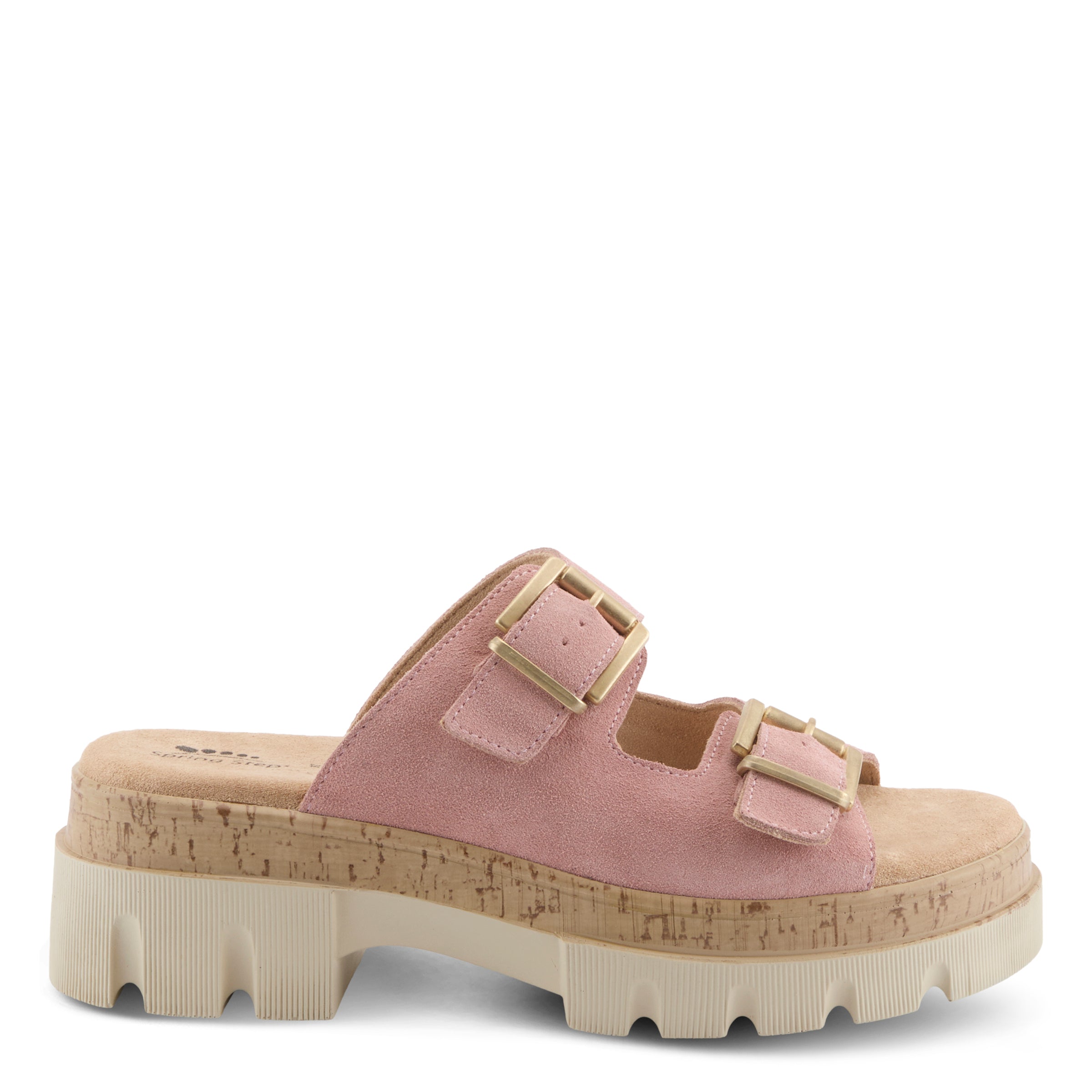 Spring Step SPRING STEP MARBELLO SANDALS sandal in pink suede with comfortable everyday design